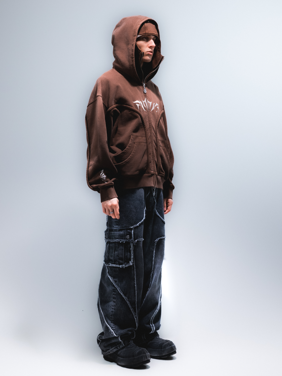 Wash Brown Phantom Hoodie