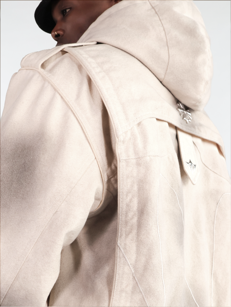 Forged Sand Denim Bomber